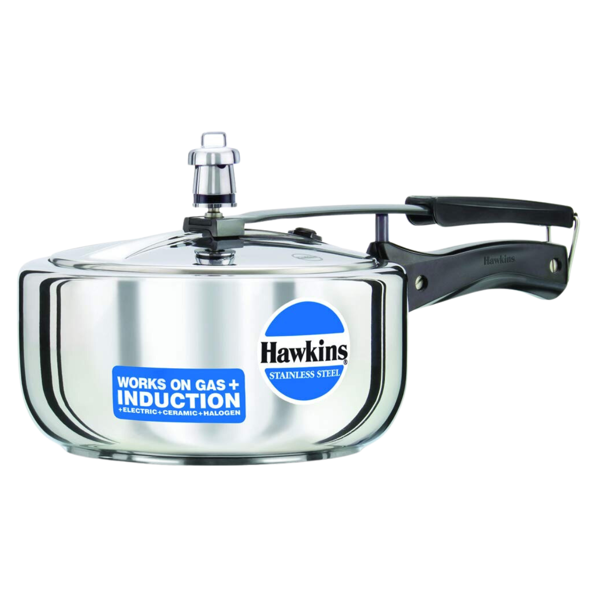 HAWKINS PRESSURE COOKER STAINLESS STEEL 3LTS WIDE